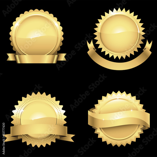 Glossy Gold Seals 