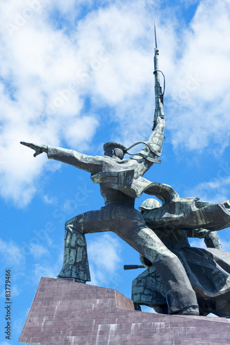 Monument to war in Sevastopol town