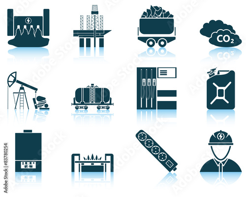 Set of energy icon