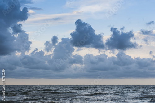 Clouds and sea