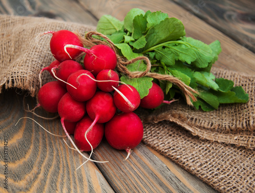 Fresh organic radish