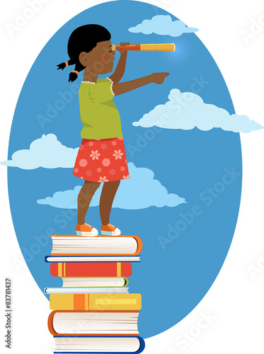 Girl with a telescope