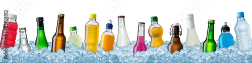 Panel kuchenny z motywem various beverages in crushed ice