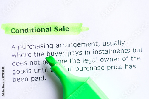 conditional sale