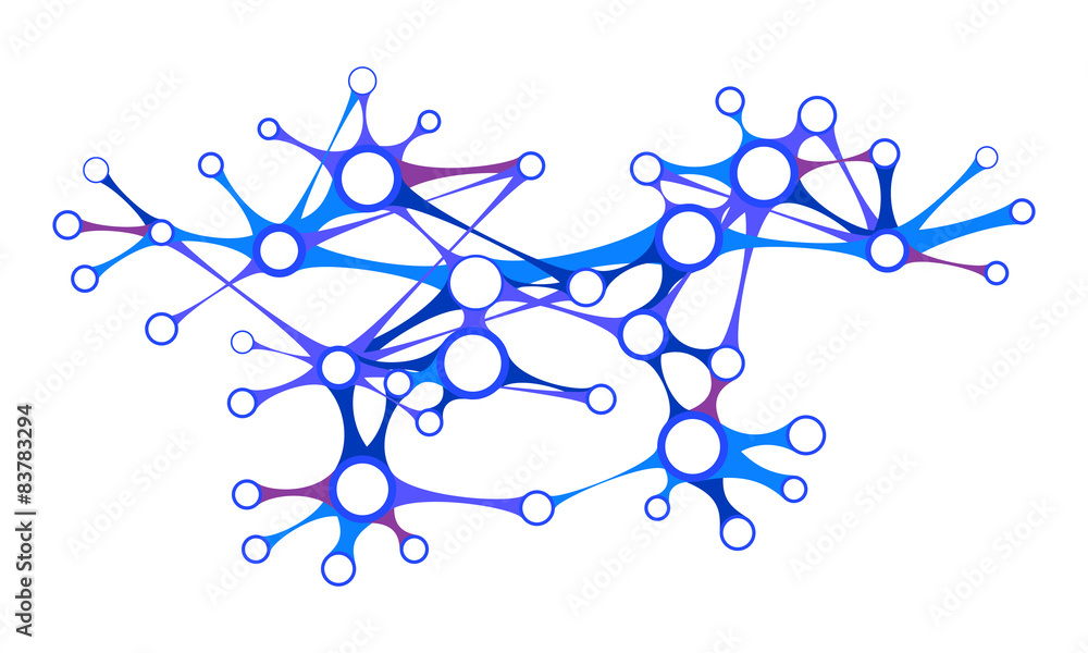 Abstract network connection Abstract network connection