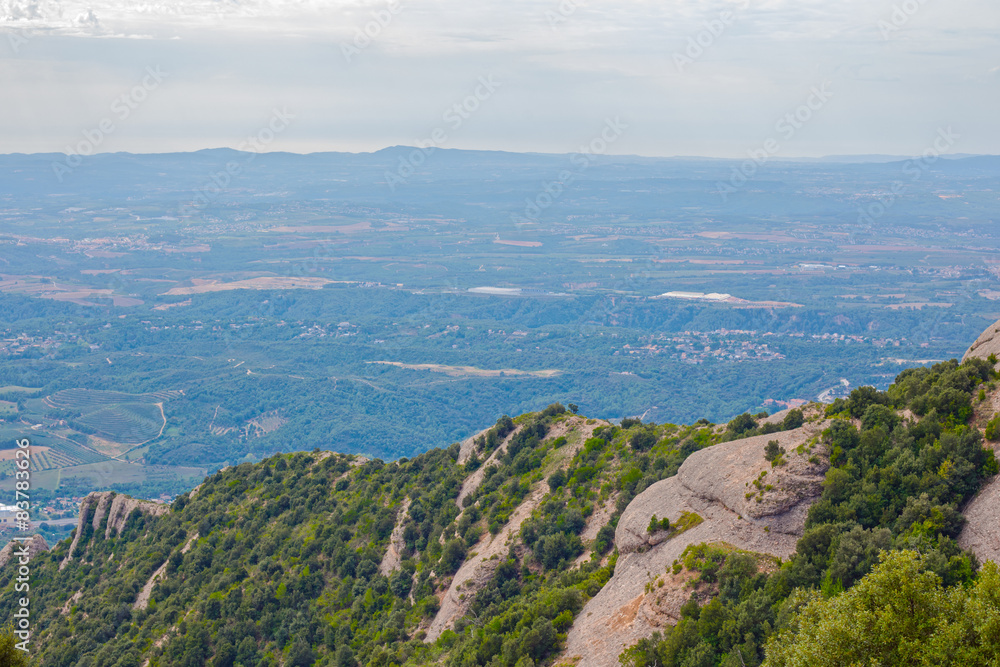 Fototapeta premium View of Montserrat mountains, Catalonia, Spain.