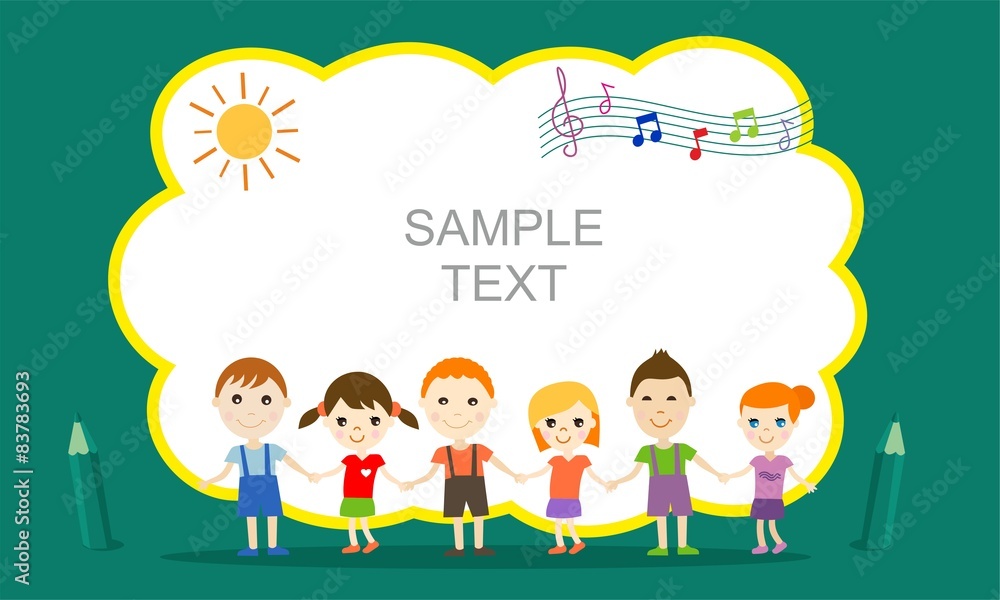 Naklejka premium school event invitation
