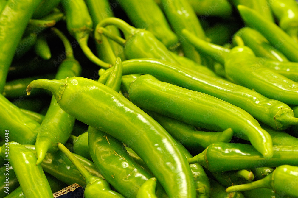 Green peppers as backgouund, close up Green peppers as backgouund, close up