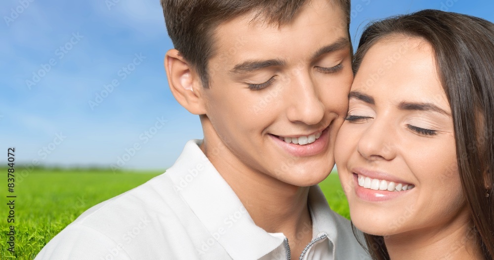 Couple, Cheerful, Happiness.