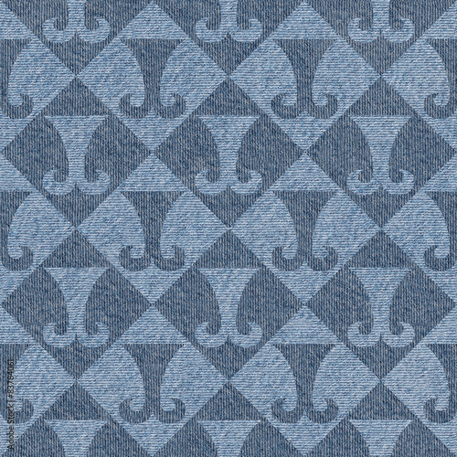 Abstract paneling pattern - seamless pattern - hipster symbol