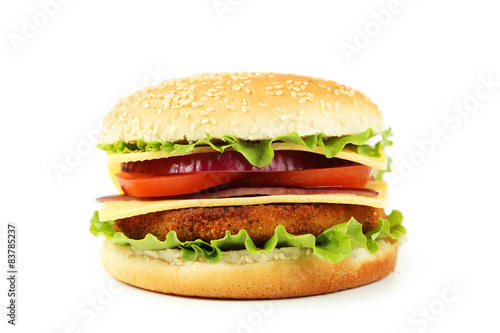 Burger isolated on white © 5second