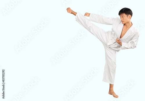 Karate, Martial Arts, Kicking.