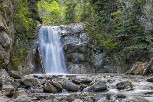 Pruncea waterfall on the Casoca river photo