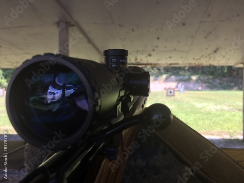 Obraz na płótnie Outdoor shooting range