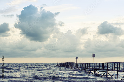 Clouds and sea