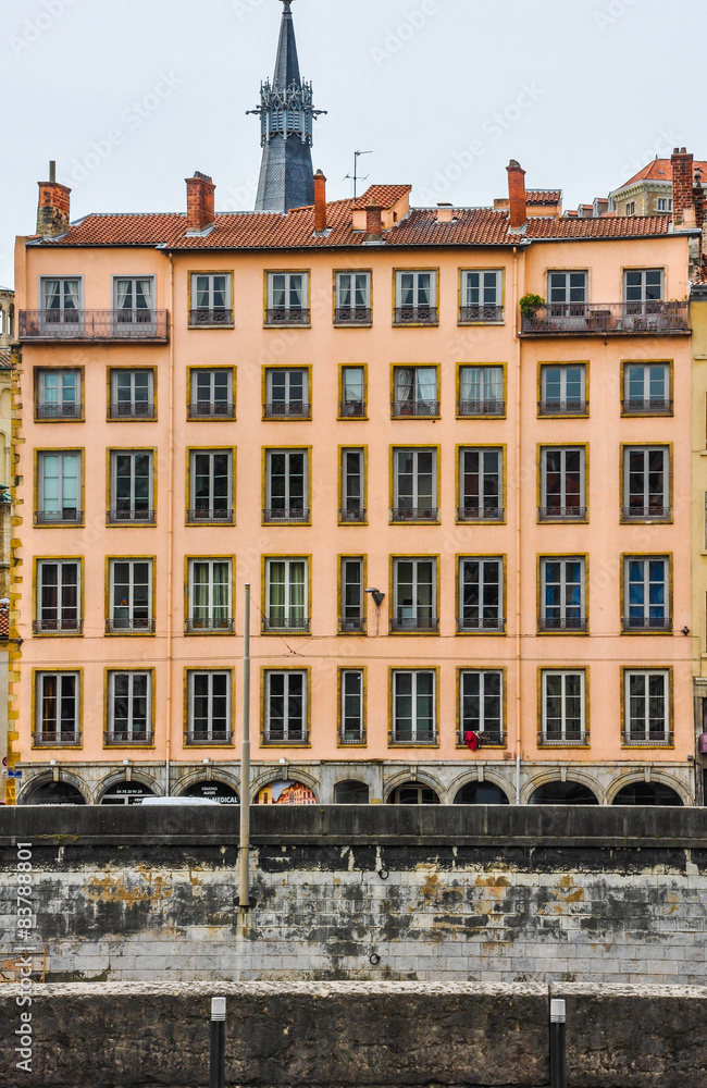 Arquitectura, edificios de Lyon, Francia