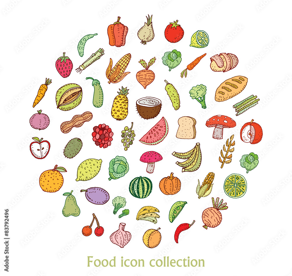 Fruit icon set. vector illustration. Fruit icon set. vector illustration.