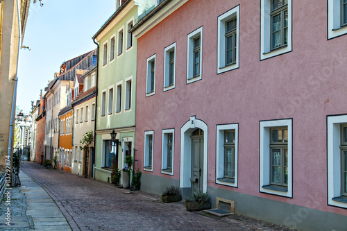 City street of Meissen in Saxony © Alena Stalmashonak