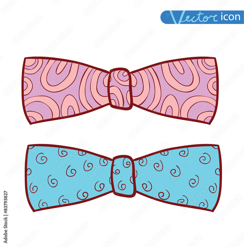 Bow Ties icon vector illustration. Bow Ties icon vector illustration.