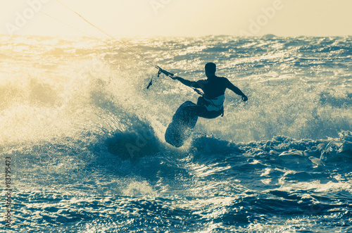 Tableau sur toile Kitesurfer