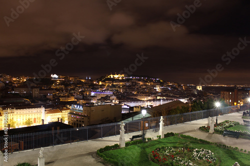 Lisbon Night Panorama, Portugal