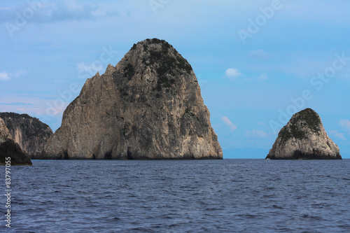 Blue caves on Zakynthos island 