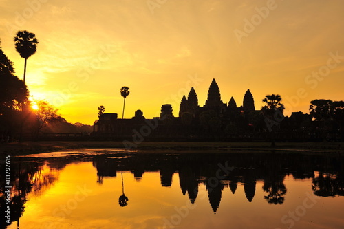 Angkor Wat Temple at Sunrise