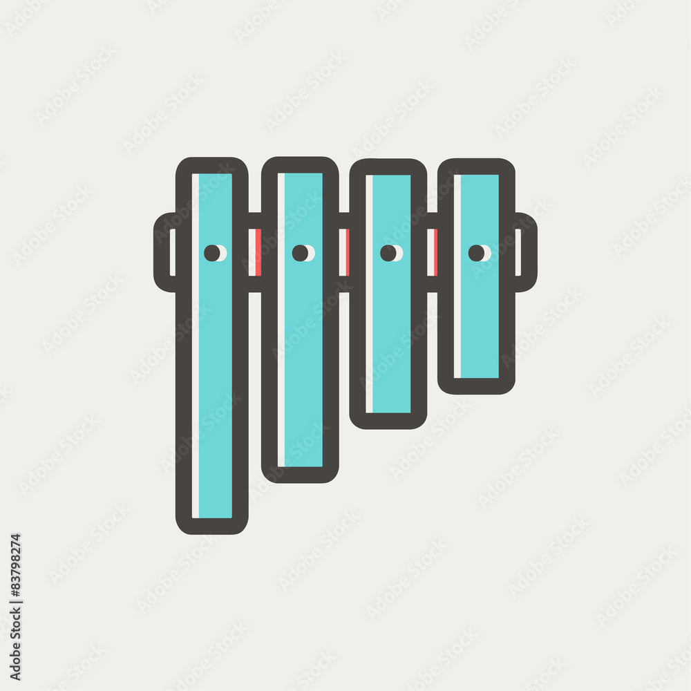 Vibraphone thin line icon Vibraphone thin line icon