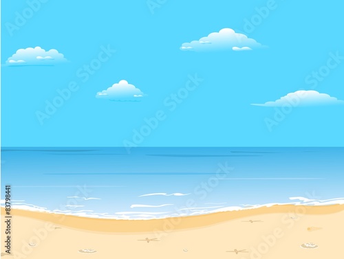 Beautiful summer background with beach