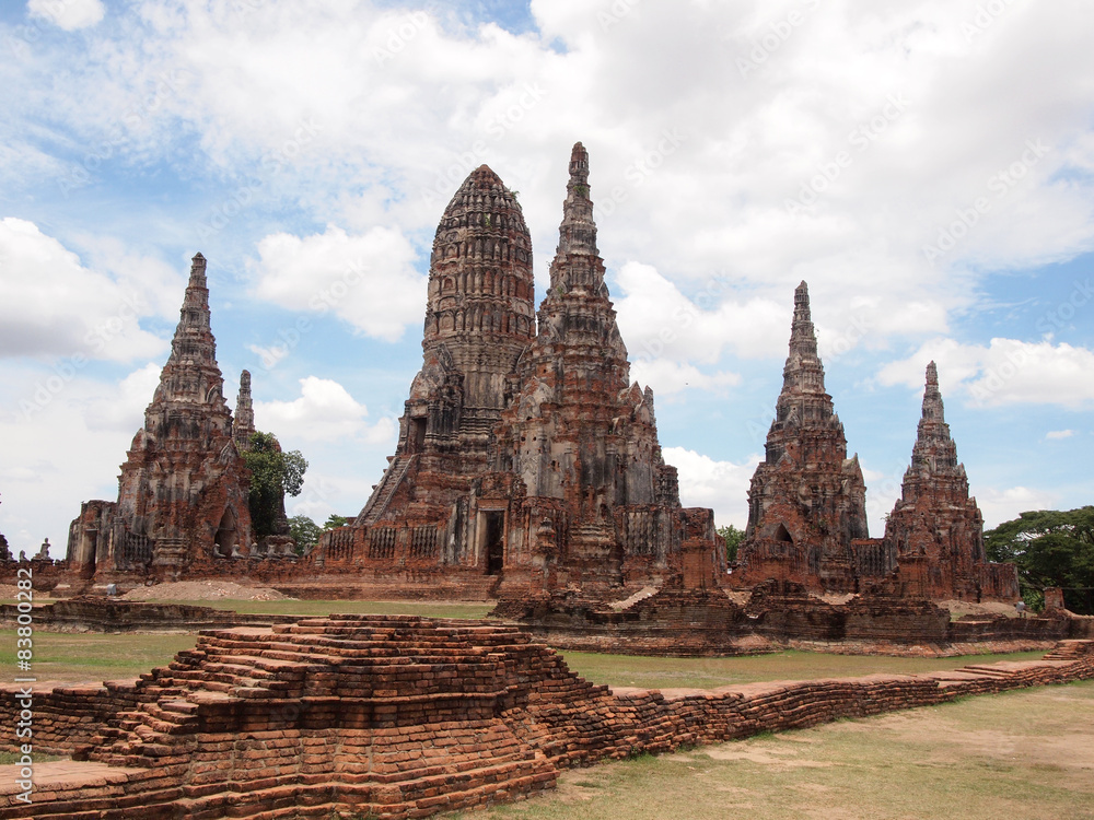 Pagoda at Wat Chaiwattanaram Temple, Ayutthaya, Thailand Pagoda at Wat Chaiwattanaram Temple, Ayutthaya, Thailand