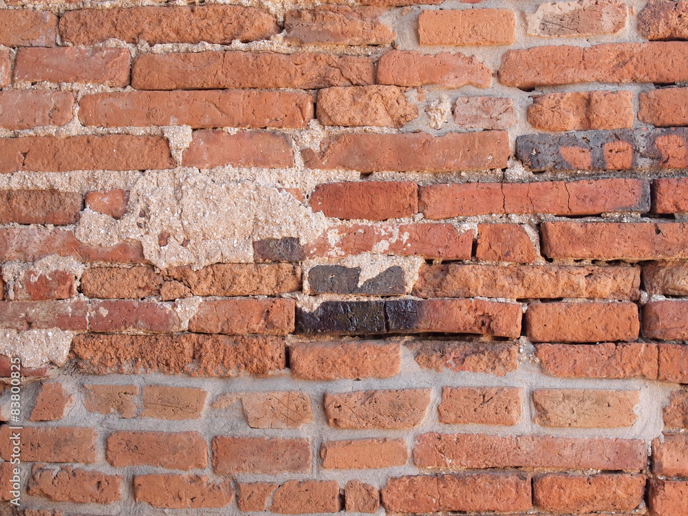 Naklejka premium Old brick wall in a background image