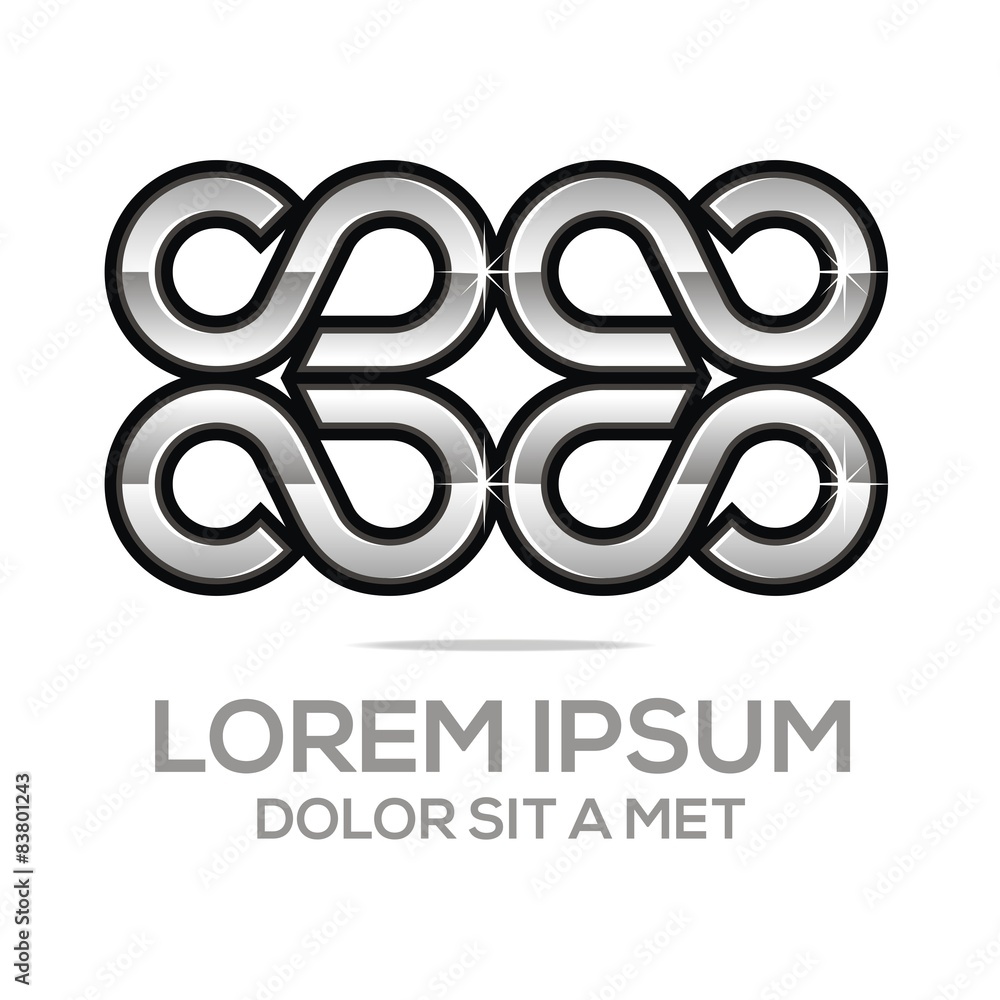 Logo Infinity Symbol S 8 Vector Element Logo Infinity Symbol S 8 Vector Element