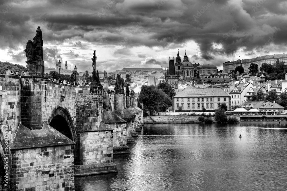 Fototapeta premium beautiful and historic Prague, the capital of the Czech Republic