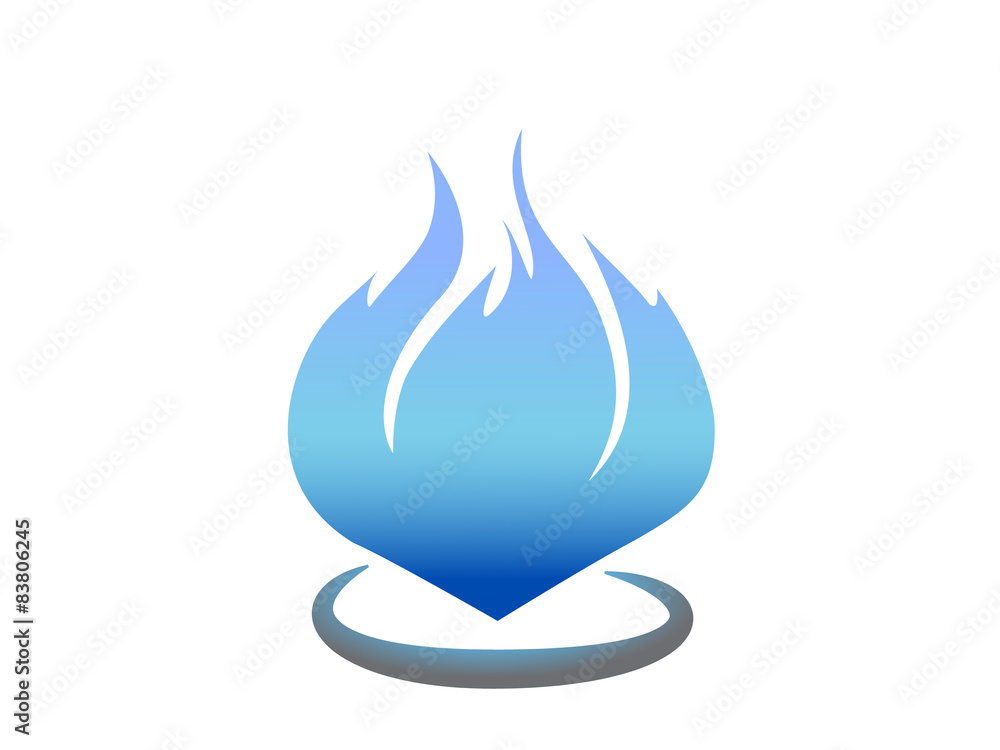 flame symbol, fire design vector illustration