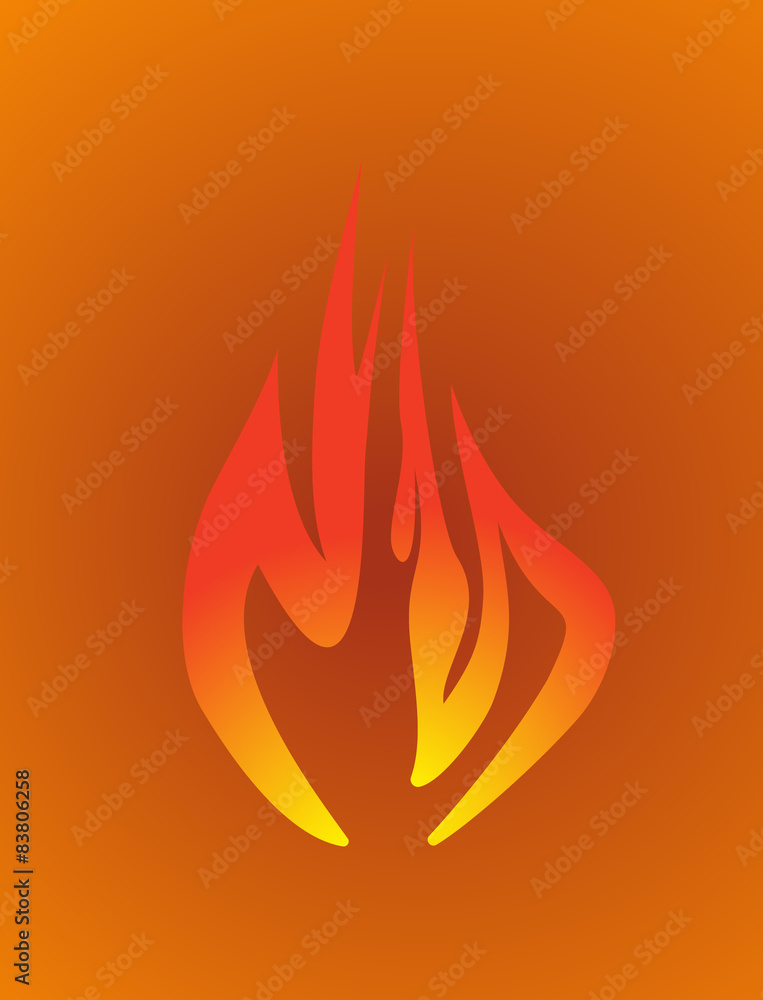 flame symbol, fire design vector illustration flame symbol, fire design vector illustration