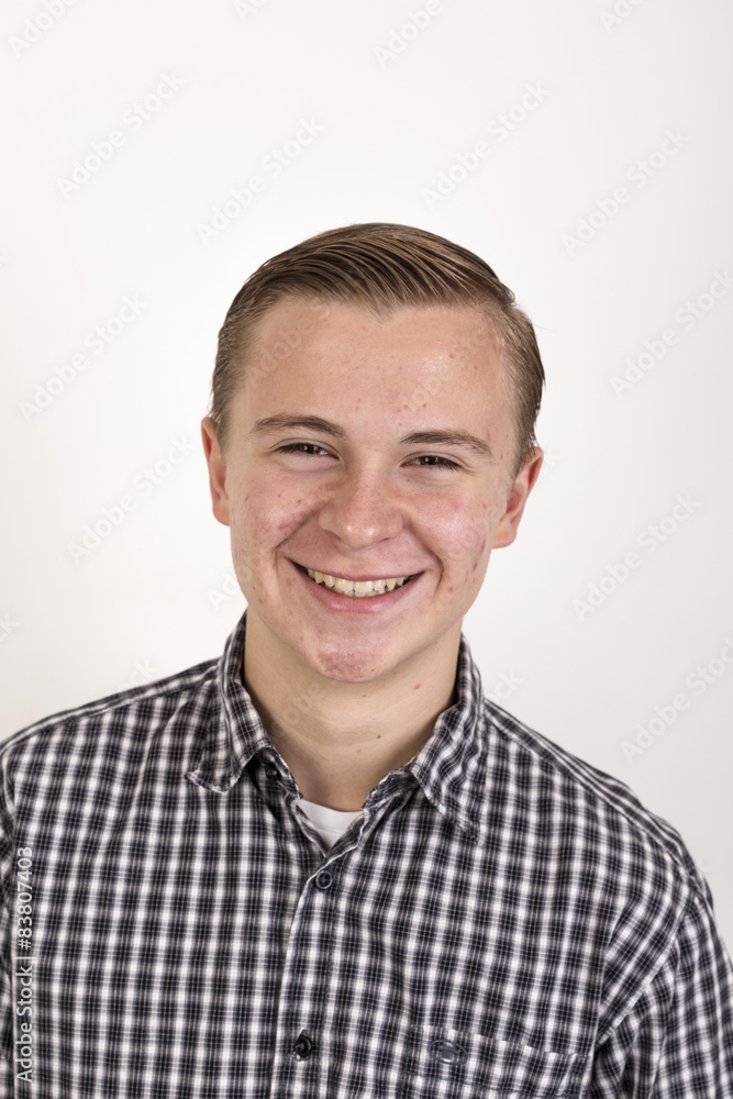 Obraz premium smart friendly looking teenage boy