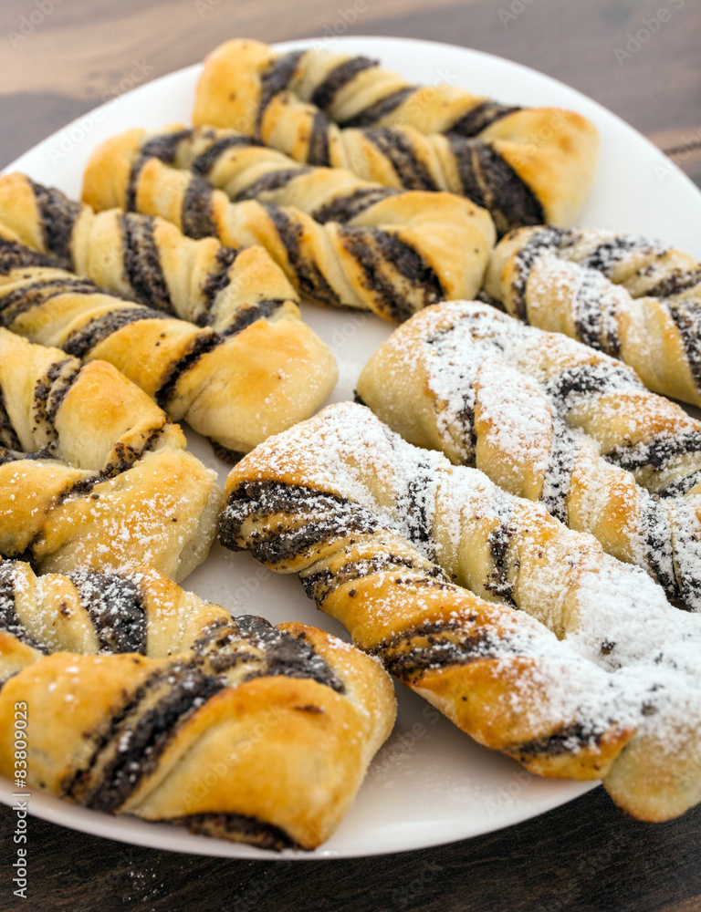 Homemade Pastry With Poppy Seed
