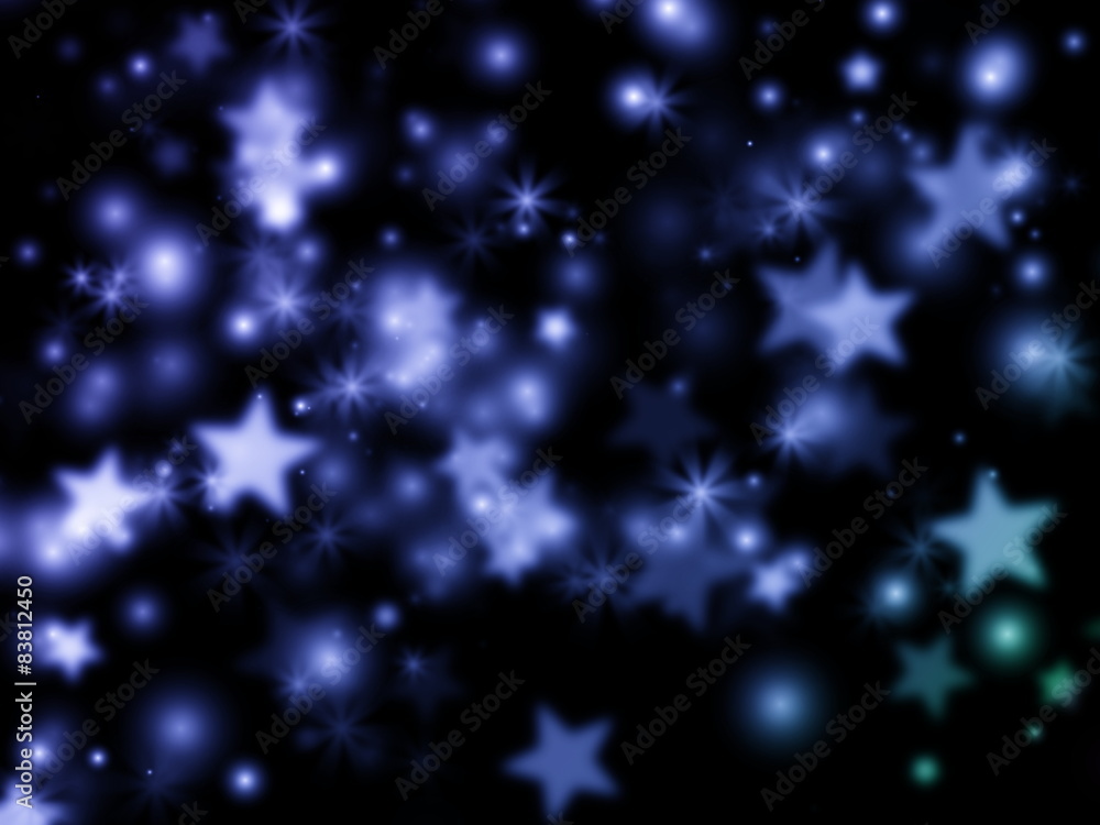 Obraz premium Abstract Neon Stars Background