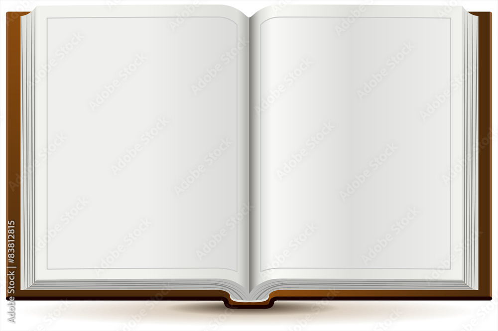 Fototapeta premium An open book in hardcover