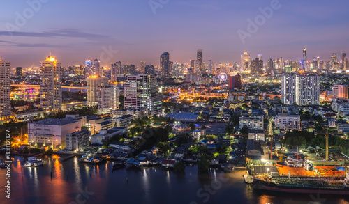 bangkok city twilight