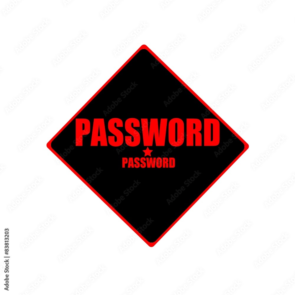 Password red stamp text on black background Password red stamp text on black background