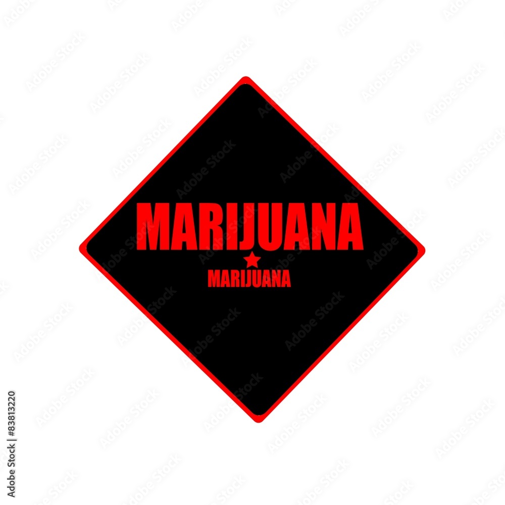 Marijuana red stamp text on black background Marijuana red stamp text on black background
