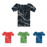 T-shirt grunge icon set