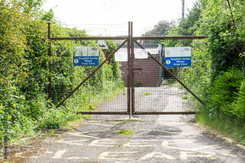 Wallpaper Mural Rear access gate of an NHS hospital Torontodigital.ca