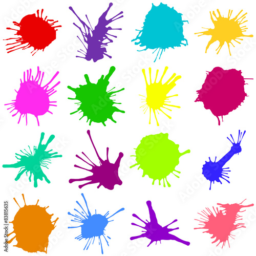 Set of Colorful Splashes