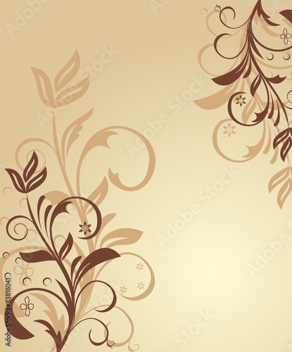 Illustration floral background