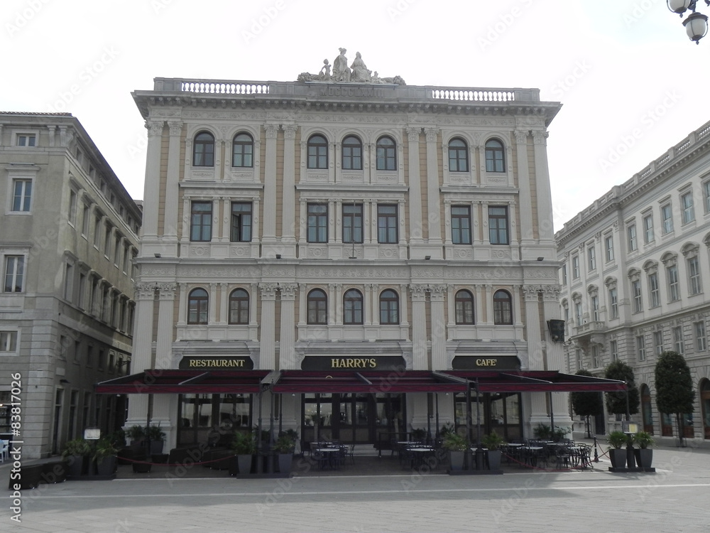The ancient Vanoli building in Piazza Unita, Trieste