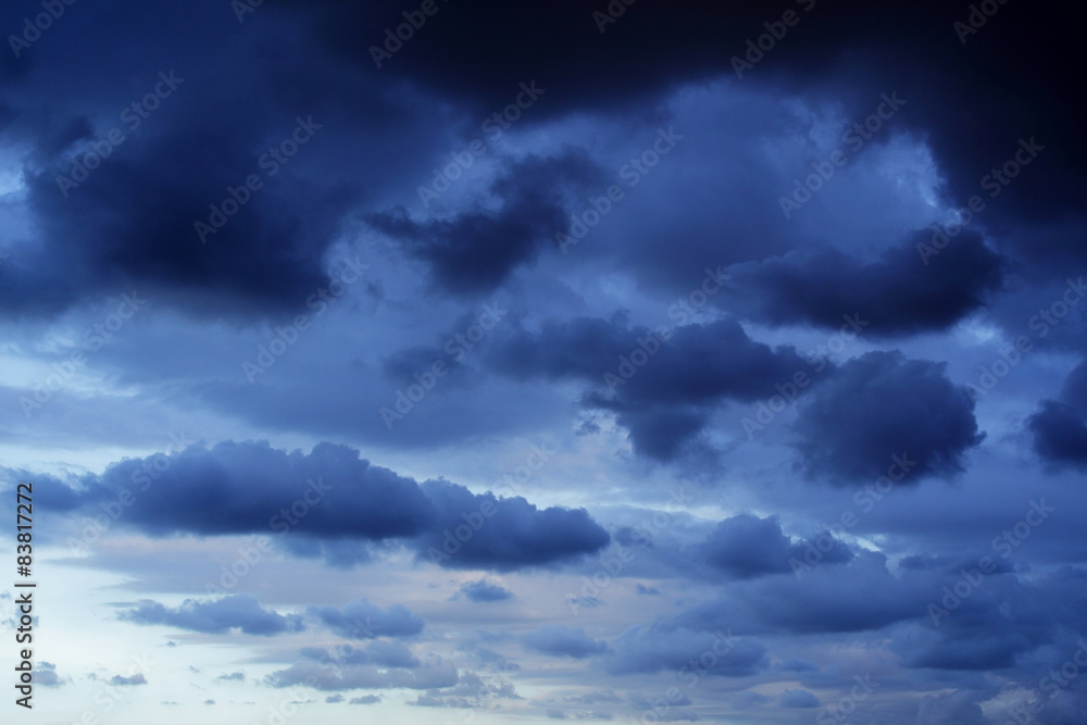 Obraz premium Dark stormy sky