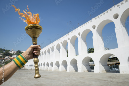 Hand Holding Torch Lapa Rio de Janeiro