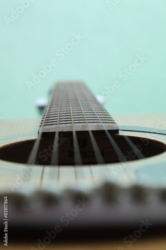 strings on the guitar
